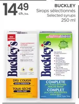 Proxim BUCKLEY Selected syrups offer