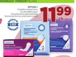 Proxim OPTION + Selected protective underwear or pads offer