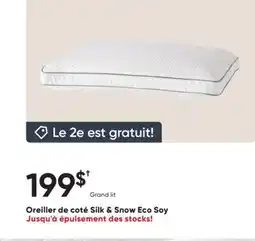 Dormez Vous Oreiller de coté Silk & Snow Eco Soy offer