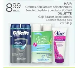 Proxim NAIR Selected depilatory products offer