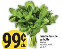 Marché Adonis Menthe fraîche en botte | Fresh mint bunch offer