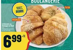 Marché Adonis CROISSANTS AU FROMAGE OU THYM | CHEESE OR THYM CROISSANTS offer