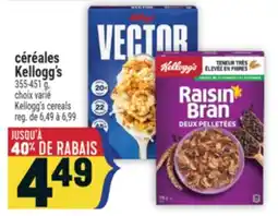 Marché Adonis CÉRÉALES KELLOGG'S | KELLOGG'S CEREALS offer