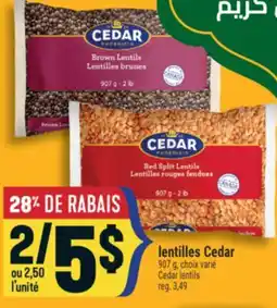 Marché Adonis LENTILLES CEDAR | CEDAR LENTILS offer