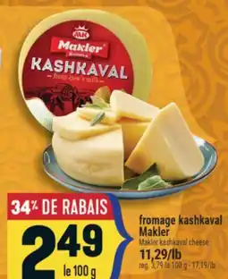 Marché Adonis FROMAGE KASHKAVAL MAKLER | MAKLER KASHKAVAL CHEESE offer