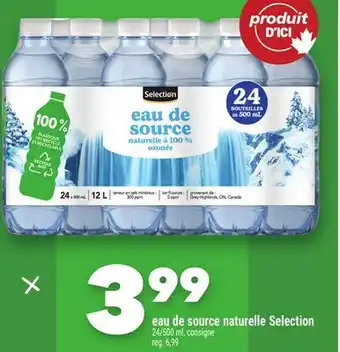 Marche Ami eau de source naturelle Selection offer