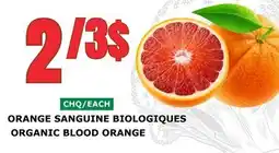 Marches Tau ORANGE SANGUINE BIOLOGIQUES offer