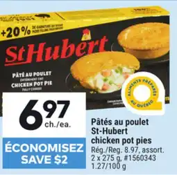 Giant Tiger St-Hubert chicken pot pies offer
