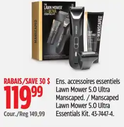 Canadian Tire Manscaped Lawn Mower 5.0 Ultra Essentials Kit offer