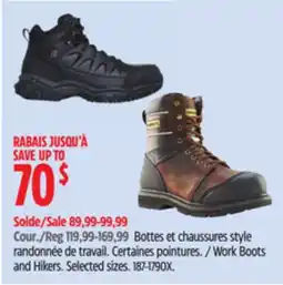 Canadian Tire Work Boots and Hikers offer