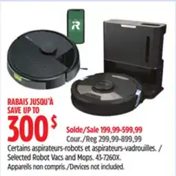 Canadian Tire Selected Robot Vacs and Mops offer
