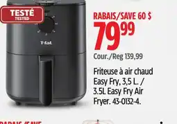 Canadian Tire T-FAL 3.5L Easy Fry Air Fryer offer