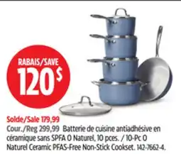 Canadian Tire 10-Pc O Naturel Ceramic PFAS-Free Non-Stick Cookset offer