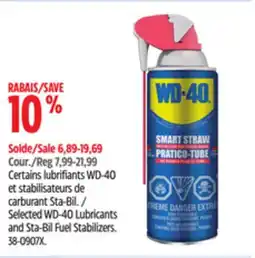 Canadian Tire Selected WD-40 Lubricants and Sta-Bil Fuel Stabilizers offer