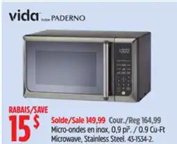 Canadian Tire 0.9 Cu-Ft Microwave, Stainless Steel offer