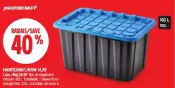Canadian Tire Mastercraft Heavy-Duty Storage Tote offer