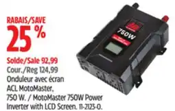 Canadian Tire MotoMaster 750W Power Inverter with LCD Screen offer