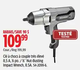 Canadian Tire MAXIMUM 1/2 Nut-Busting Impact Wrench, 8.5A offer