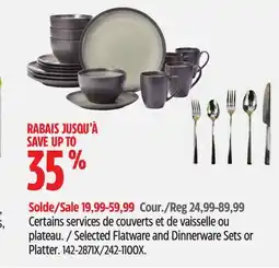 Canadian Tire PADERNO Selected Flatware and Dinnerware Sets or Platter offer