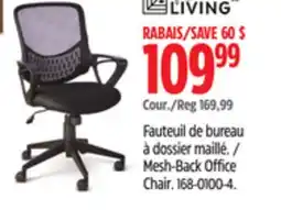 Canadian Tire For Living Mesh-Back Office Chair offer