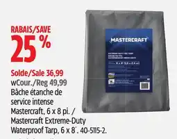 Canadian Tire Mastercraft Extreme-Duty Waterproof Tarp, 6 x 8´ offer