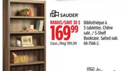 Canadian Tire 5-Shelf Bookcase Salted oak offer