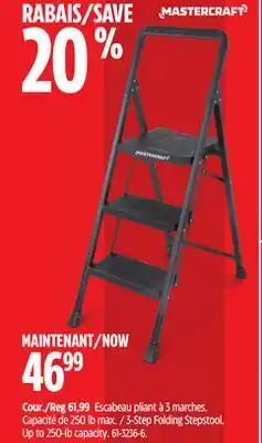 Canadian Tire 3-Step Folding Stepstool offer