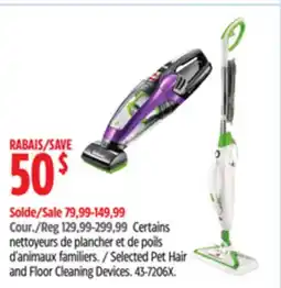 Canadian Tire Bissell Selected Pet Hair and Floor Cleaning Devices offer