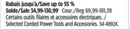 Canadian Tire MASTERCRAFT Selected Corded Power Tools and Accessories offer