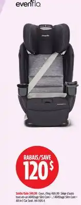 Canadian Tire Evenflo All4Stage Slim Core + All-in-1 Car Seat offer