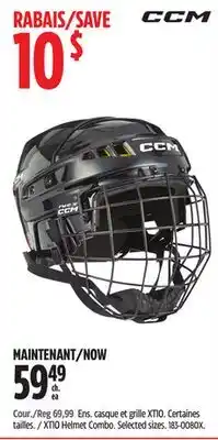 Canadian Tire CCM XT10 Helmet Combo offer