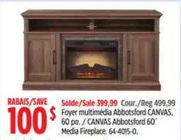 Canadian Tire CANVAS Abbotsford 60˝ Media Fireplace offer