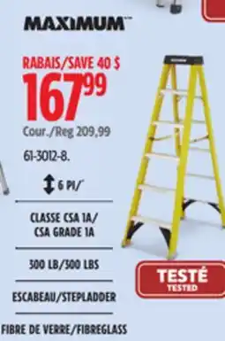 Canadian Tire MAXIMUM STEPLADDER offer