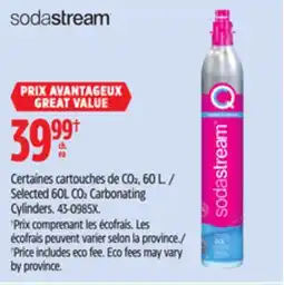 Canadian Tire Selected 60L CO2 Carbonating Cylinders offer