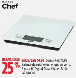 Canadian Tire 6˝ Digital Glass Kitchen Scale offer