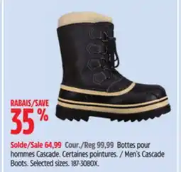 Canadian Tire Men's Cascade Boots offer