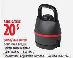 Canadian Tire Bowflex 840 Adjustable Kettlebell offer