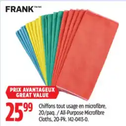 Canadian Tire All-Purpose Microfibre Cloths, 20-Pk offer