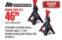 Canadian Tire MotoMaster 3-Ton Double-Locking Jack Stands, Pair offer