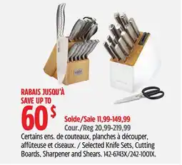 Canadian Tire Vida by PADERNO Selected Knife Sets, Cutting Boards, Sharpener and Shears offer