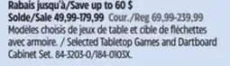 Canadian Tire EastPoint Selected Tabletop Games and Dartboard Cabinet Set offer
