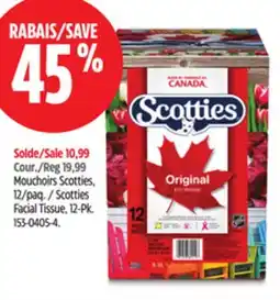 Canadian Tire Scotties Facial Tissue offer