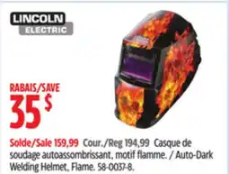 Canadian Tire Auto-Dark Welding Helmet offer