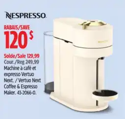 Canadian Tire Nespresso Vertuo Next Coffee & Espresso Maker offer