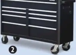 Canadian Tire MAXIMUM 56˝ 9-Drawer Cabinet with Built-In Power Bar with USB. 2000-lb caster capacity offer