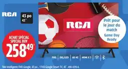 Canadian Tire RCA FHD Google Smart TV offer