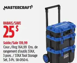 Canadian Tire Mastercraft STAX Tool Storage Set, 3-Pc offer