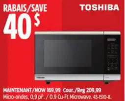 Canadian Tire 0.9 Cu-Ft Microwave offer