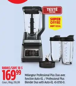 Canadian Tire Professional Plus Blender Duo with Auto-iQ offer