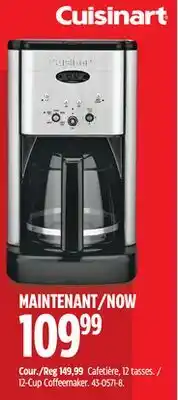 Canadian Tire Cuisinart 12-Cup Coffeemaker offer